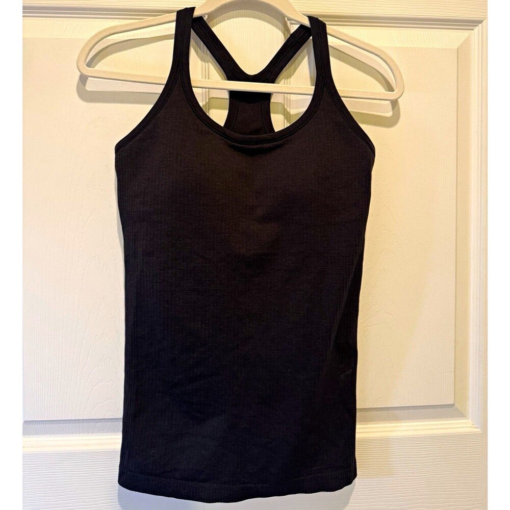 Lululemon Black Ebb To Street Tank Top Womens Size 8